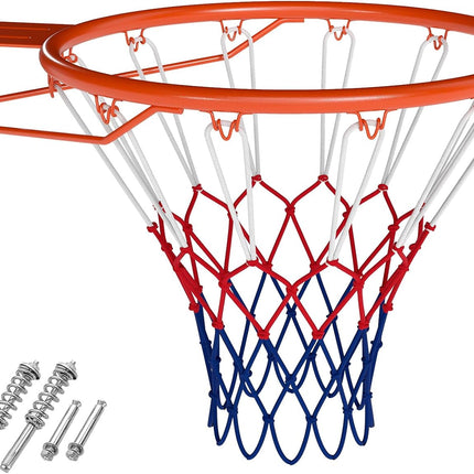 Goplus 18" Replacement Basketball Rim Wall Door Mounted Basketball Hoop