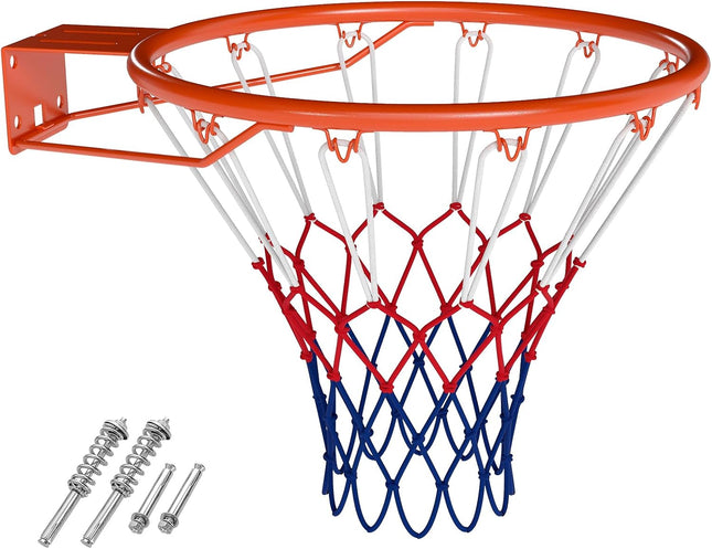 Goplus 18" Replacement Basketball Rim Wall Door Mounted Basketball Hoop