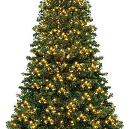 Goplus Pre-Lit Artificial Christmas Tree, Hinged Xmas Tree with 821 Branch Tips