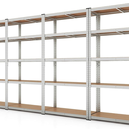 Goplus 5 Tier Adjustable Garage Shelving Unit,2000 lbs Max Load, 35”W x 16”D x 71”H Multipurpose Organizing Shelf for Warehouse, Shed, Pantry