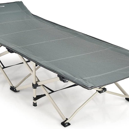 Folding Camping Cot, 882LBS (Max Load) 28.5'' Extra Wide - GoplusUS