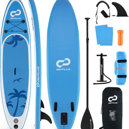 Goplus Inflatable Stand Up Paddle Board, 11FT SUP with Accessory Pack