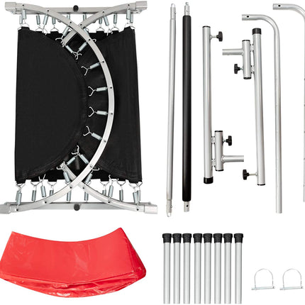 Foldable Trampoline, Double Mini Kids Trampoline Rebounder - GoplusUS