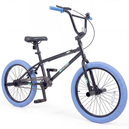 Goplus Freestyle BMX Bike 20" Trick Bicycle w/ 360 Degree Steering & 4 Pegs