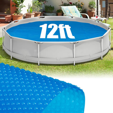 Goplus Round Pool Cover with Carrying Bag for In-Ground and Above-Ground Swimming Pools