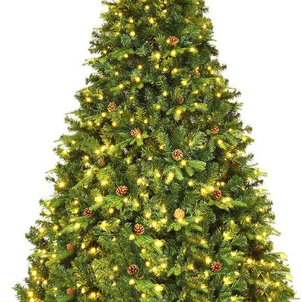 Pre-Lit Artificial Christmas Tree Premium Spruce Hinged Tree with 540 LED Lights