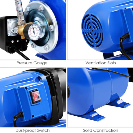 Shallow Well Pump 1.6HP Pressure Tank 1000GPH Jet Pump - GoplusUS