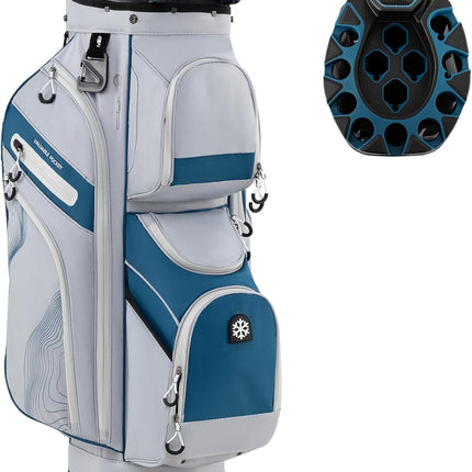 Goplus Lightweight Golf Cart Bag | Molded Lock Top Golf Club Bag for Men Women