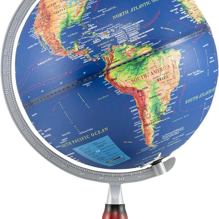 Goplus 12 Inch Illuminated World Globe Geography Educational Desktop Decoration