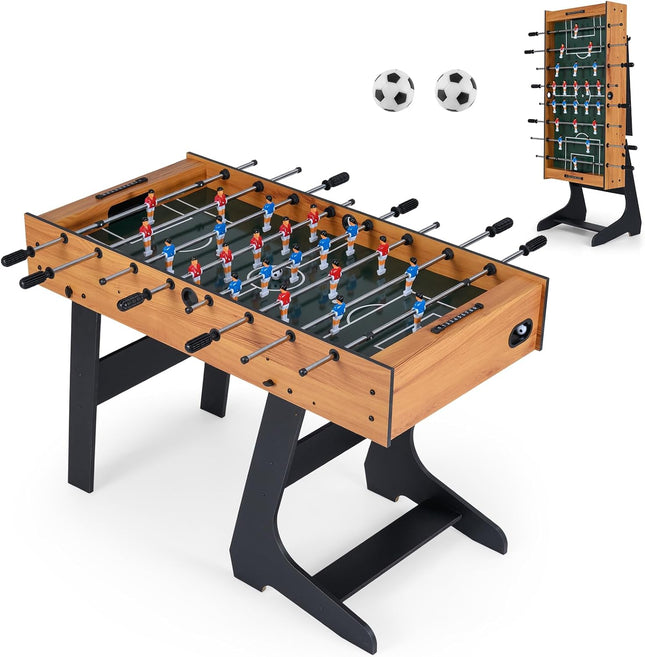 Goplus 48inch Full Competition Size Freestanding Soccer Game Table with 22 Players & 2 Balls