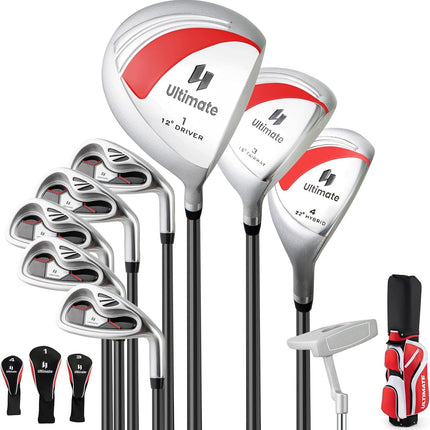 Goplus Complete Golf Club Set for Women, 9 Pieces Golf Clubs with Cart Bag