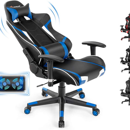 Gaming Chair, Massage Office Chair Computer Gaming Racing Chair - GoplusUS