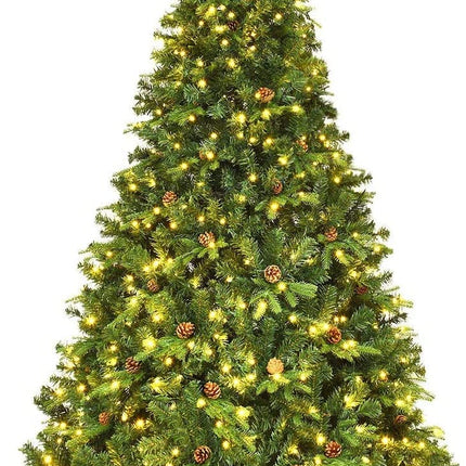 Pre-Lit Artificial Christmas Tree Premium Spruce Hinged Tree with 540 LED Lights