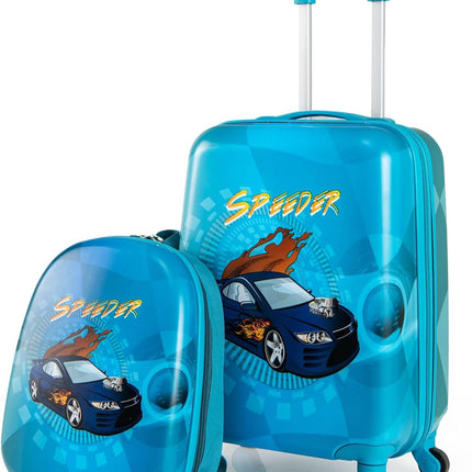 Goplus 2 PCS Kids Luggage | 13" Backpack & 16" Carry-on Suitcase