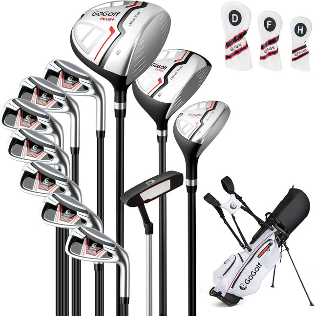 Goplus 12 Pieces Right Hand Complete Golf Club Set for Women with Golf Stand Bag
