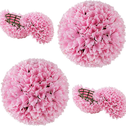 Goplus 11 Inch Topiary Balls Artificial Outdoor Set of 2, Faux Boxwood Ball, Fake Plant Sphere