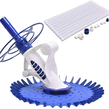 Automatic Swimming Pool Cleaner Set with 32'6" Hoses Climb Wall Pool Sweeper for In-ground - GoplusUS