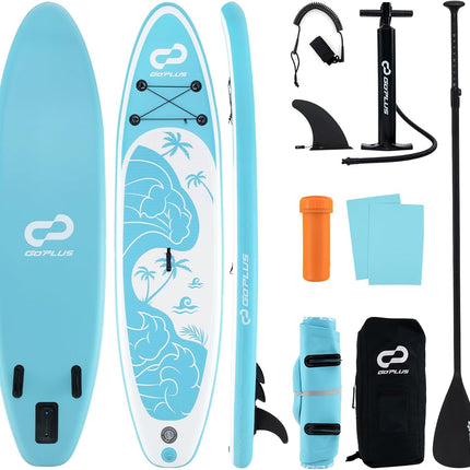 Goplus Inflatable Stand Up Paddle Board, 11FT SUP with Accessory Pack