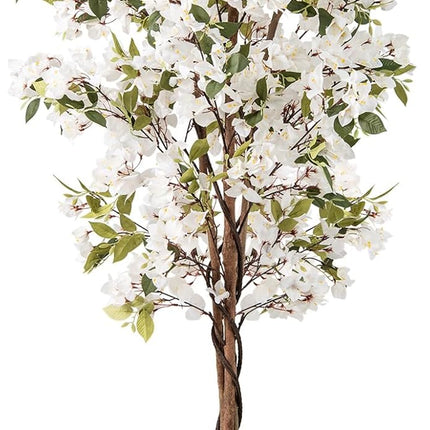 Goplus 6 FT Artificial Bougainvillea Tree w/910 Flowers | 105 Leaves | Real Wood Trunk