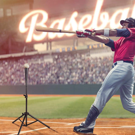Batting Tee, Adjustable Baseball Softball Tripod for Batting Training Practice - GoplusUS