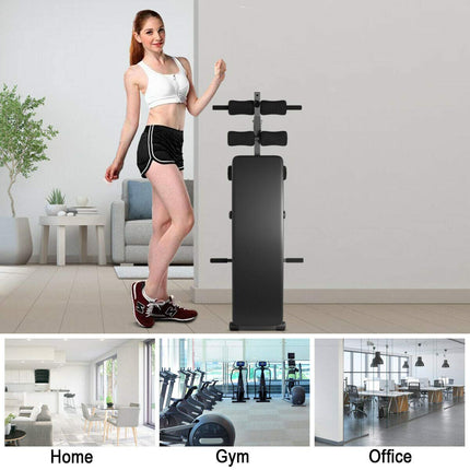 Adjustable Bench Sit up Bench Slant Board Decline Ab Bench Crunch Board - GoplusUS