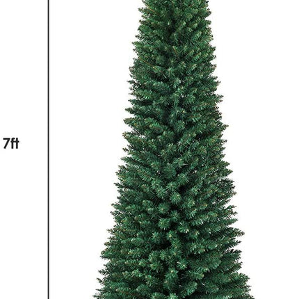 Pencil Christmas Tree, Artificial Slim Skinny Tree - GoplusUS