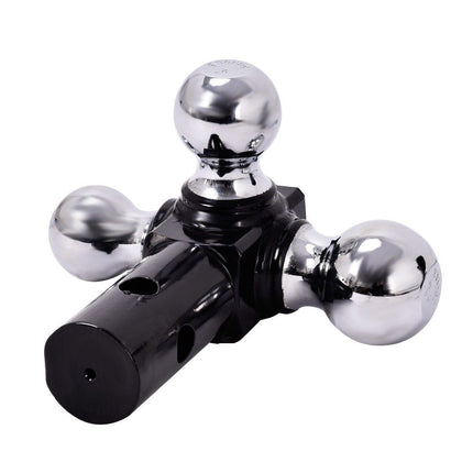 Triple Ball Swivel Adjustable Drop Turn Trailer Tow Hitch Mount for 2" Receiver