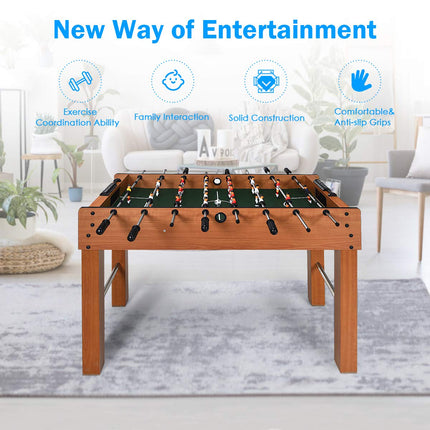 48" Foosball Table, Easy-Assemble Soccer Game Table - GoplusUS