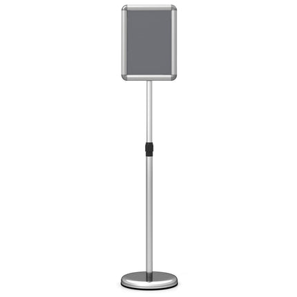 Goplus 8.5 x 11 Inch Height Adjustable Floor Standing Poster Stand with Snap-Open Frame