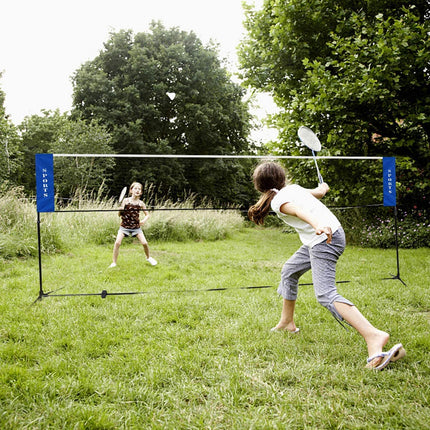 Portable Badminton Net, 2.5' to 5' Height Adjustable Kids Velleyball Tennis Pickleball Competition Training Net - GoplusUS