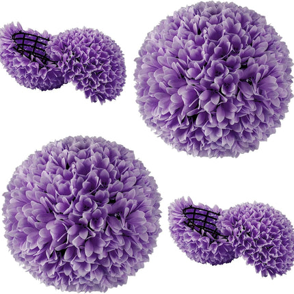 Goplus 11 Inch Topiary Balls Artificial Outdoor Set of 2, Faux Boxwood Ball, Fake Plant Sphere