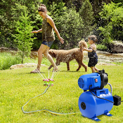 Shallow Well Pump 1.6HP Pressure Tank 1000GPH Jet Pump for Garden Irrigation