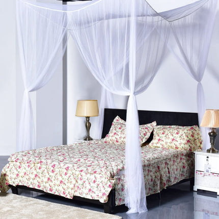 Mosquito Net, 4 Corner Post Bed Canopy - GoplusUS