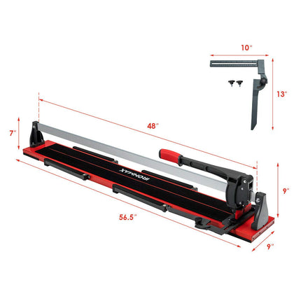 Goplus 48-Inch Manual Tile Cutter, Professional Porcelain Ceramic Floor Tile Cutter - GoplusUS