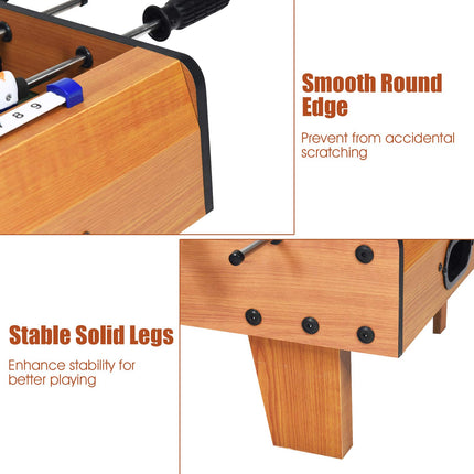 Mini Foosball Table, 27in Soccer Game Table - GoplusUS