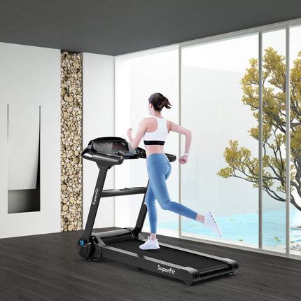 Folding Treadmill, Superfit Electric Portable Treadmill - GoplusUS