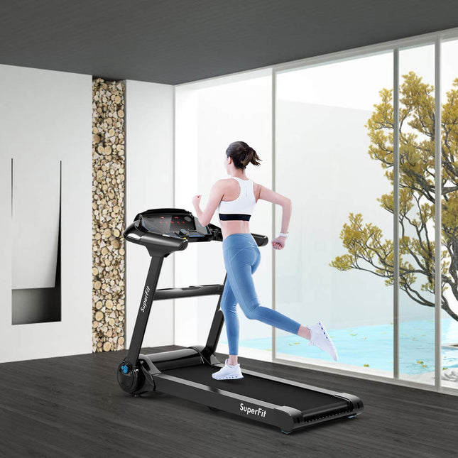 Folding Treadmill, Superfit Electric Portable Treadmill - GoplusUS