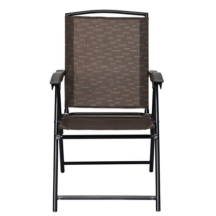 Sets of 4 Folding Sling Chairs Portable Chairs