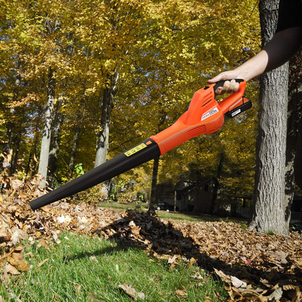 Goplus Cordless Leaf Blower, Rechargeable Leaf Sweeper w/Lithium Battery and Charger - GoplusUS