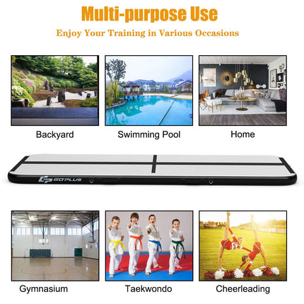 10ft Inflatable Air Gymnastic Mat - GoplusUS