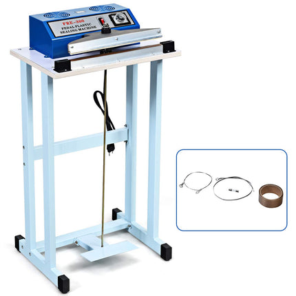 110V 12" Foot Pedal Impulse Sealer with Cutter - GoplusUS