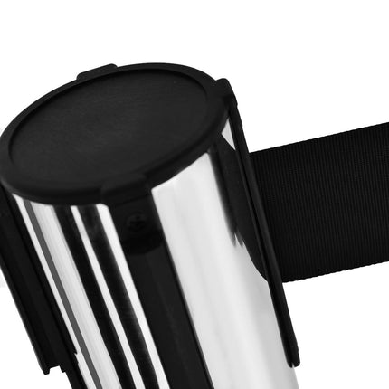 6Pcs Stanchion Post Crowd Control Barrier Stainless Steel Stanchions - GoplusUS