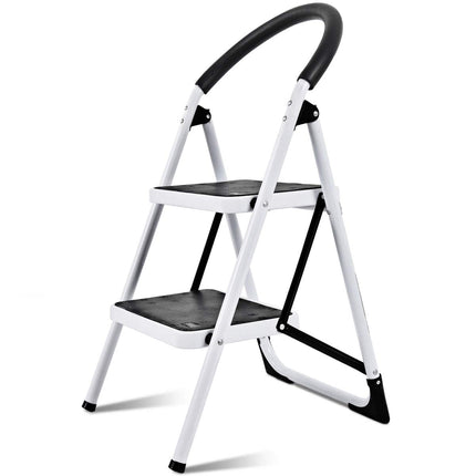 Step Ladder, Heavy Duty Folding 2 Step Ladder Step Stool