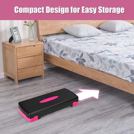 Step Platform, 26" Adjustable Aerobic Exercise Step Deck