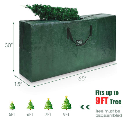 Large Christmas Tree Storage Bag, Fits up to 9 ft Disassembled Xmas Holiday Tree - GoplusUS
