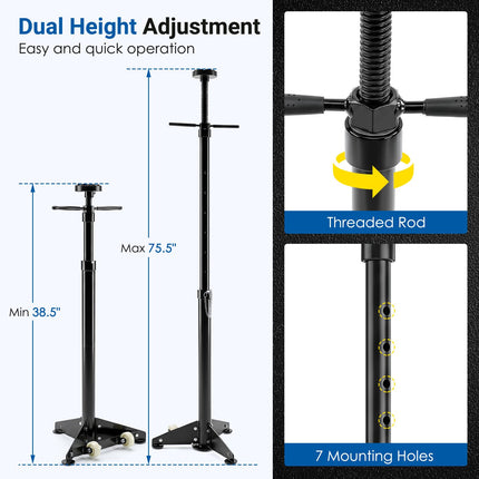 Goplus Underhoist Support Stand | 3/4 Ton Capacity Jack Stand