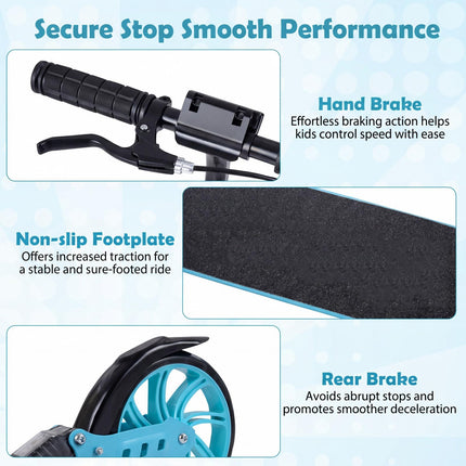 Goplus Foldable Kick Scooter for Teens Adults with Light-up Wheels