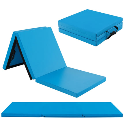 Goplus 6’ x 2’ x 2’’ Thick Tri-Fold Exercise Tumbling Mat w/Carrying Handles