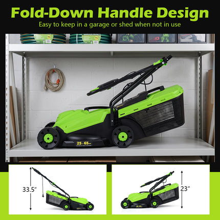 Goplus Electric Lawn Mower, 2-in-1 Versatile Corded Lawn Mower, 10 AMP Motor, 13" Cutting Deck