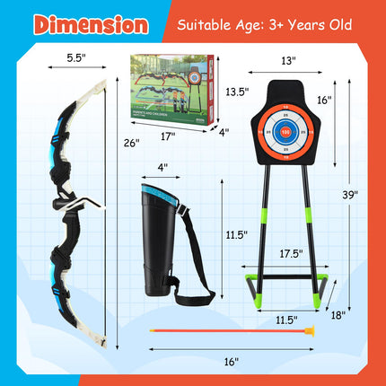 Goplus 2 Pack Bow and Arrow Set for Kids